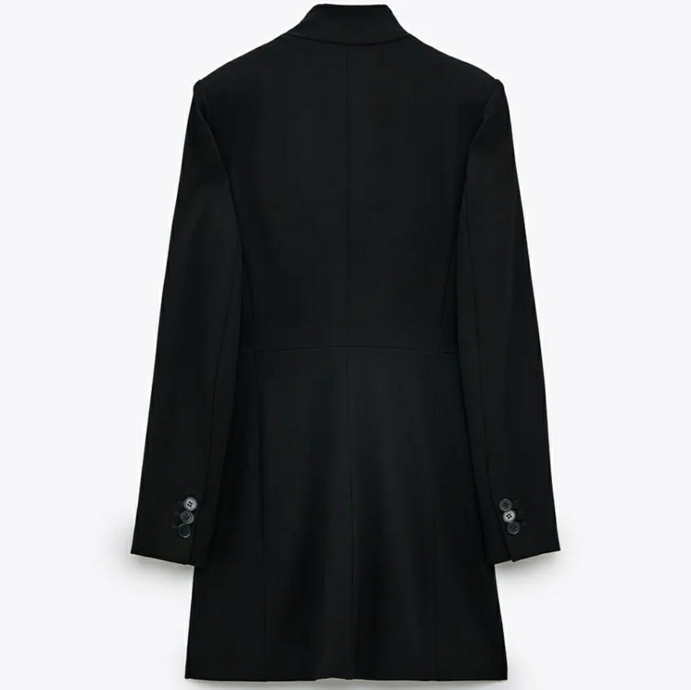 Zara inverted Lapel frock coat - Picture 4 of 6